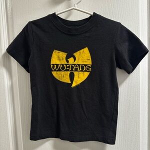 Wu-Tang Clan Kids Band Tee 4T – Black/Yellow Logo Distressed